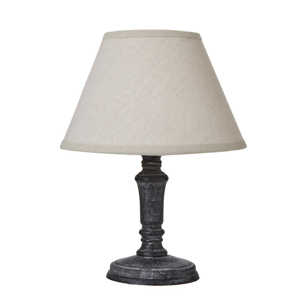 Lampe de table Palmyra Column avec abat-jour en lin