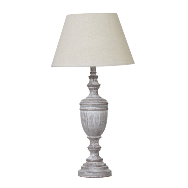 Lampe de table Nola Urn avec abat-jour en lin
