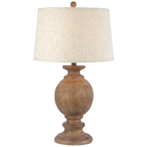 Lampe de table Clarion avec abat-jour en lin bordé