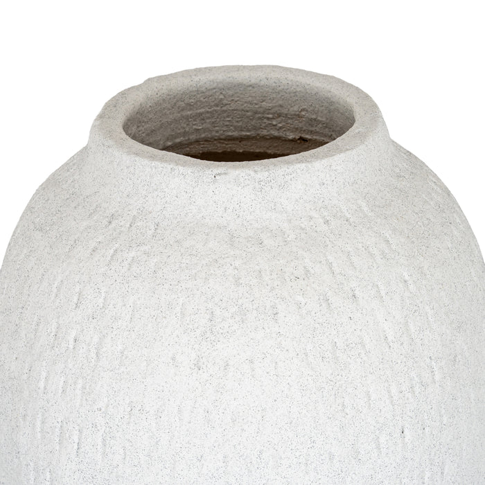 Vaso alto e grande color cenere