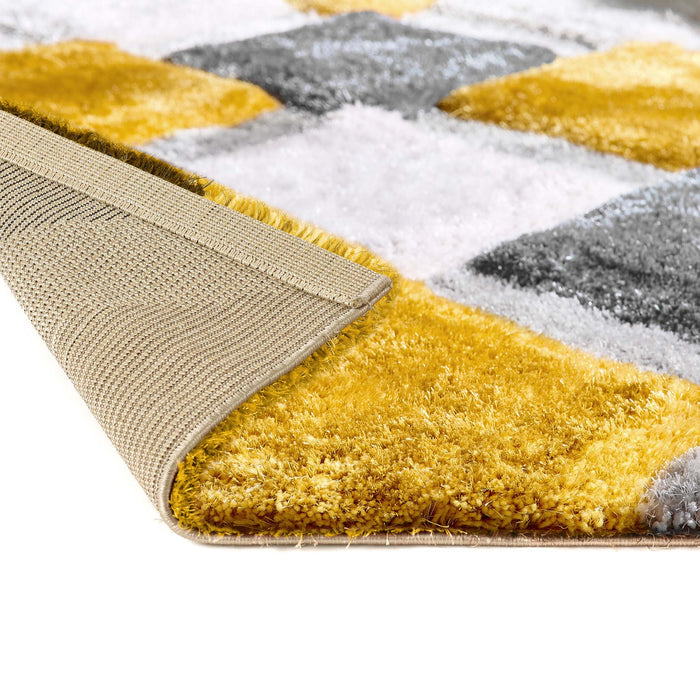 Tappeto Origins 3D GEO Shaggy Ochre