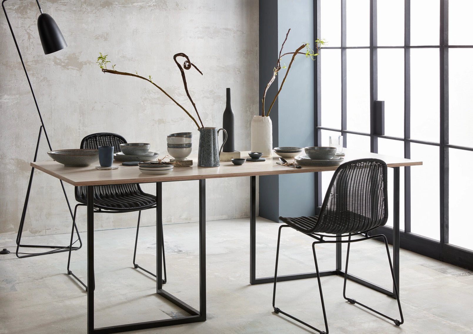 Denby Stoneware Studio Grey 12 Piece Tableware Set