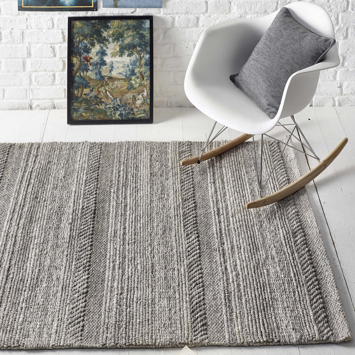 Origins Chunky Knit Natural/Grey Rug