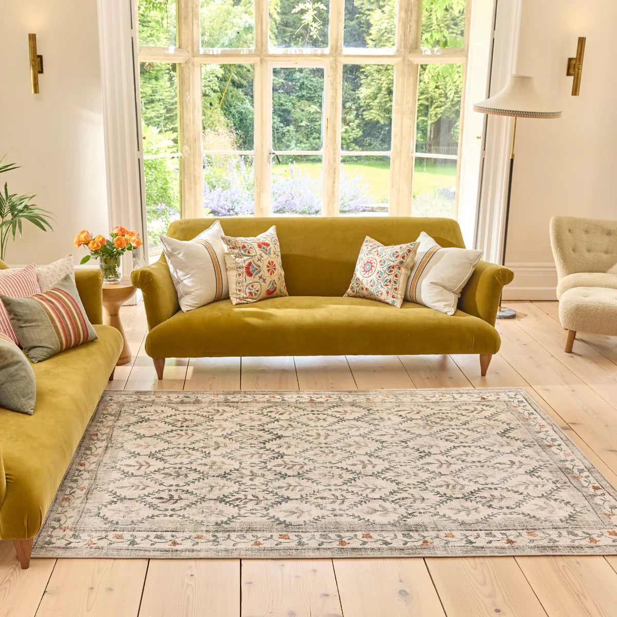 Tapis écologique lavable-Jardin anglais