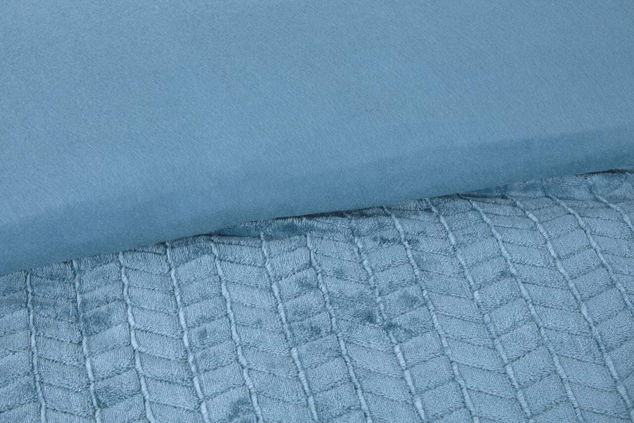 Chevron Faux Fur Duvet Set