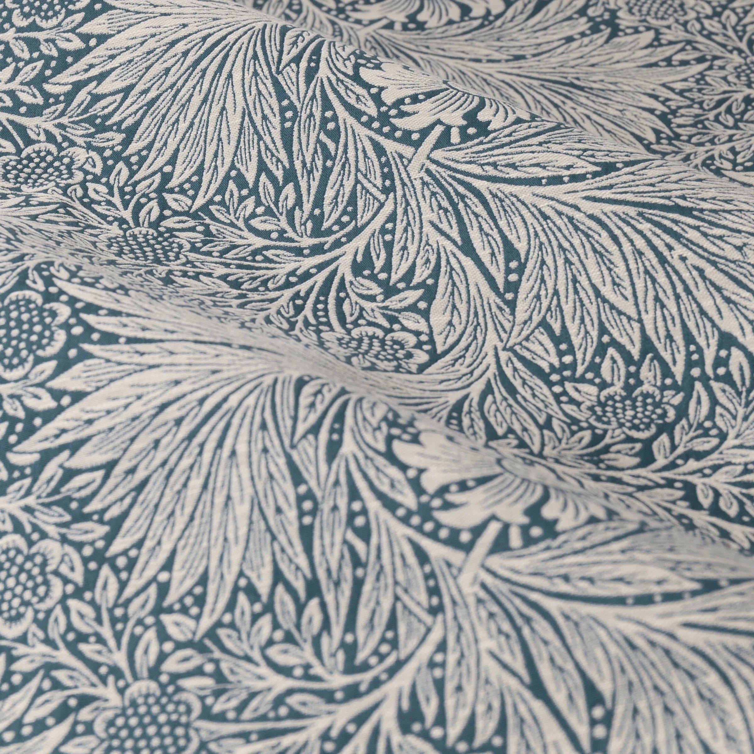 Tende a pieghe a matita in jacquard opaco Acorn Tonal - Salvia