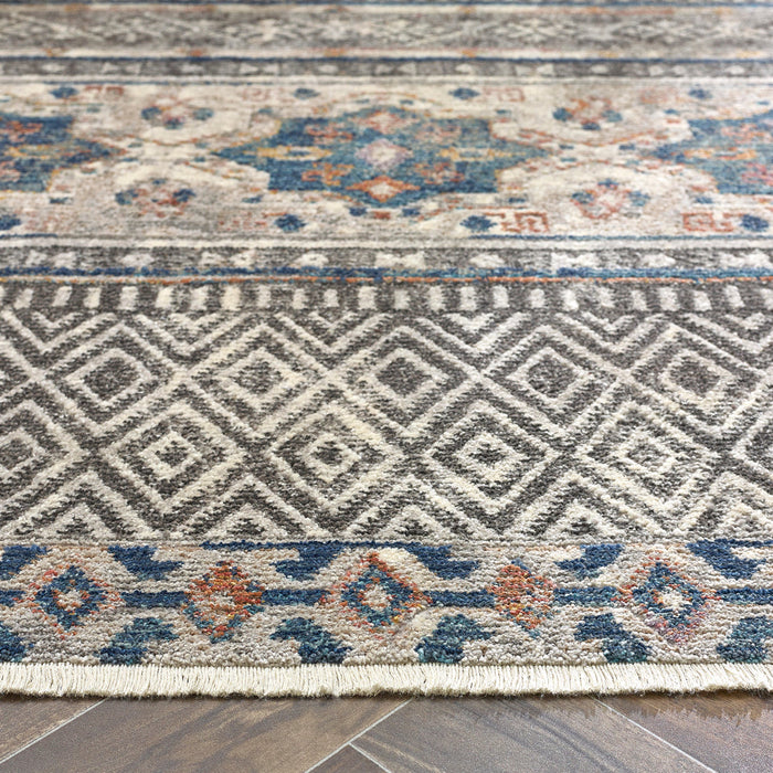 Tappeto Origins Mandala Stripe Grigio