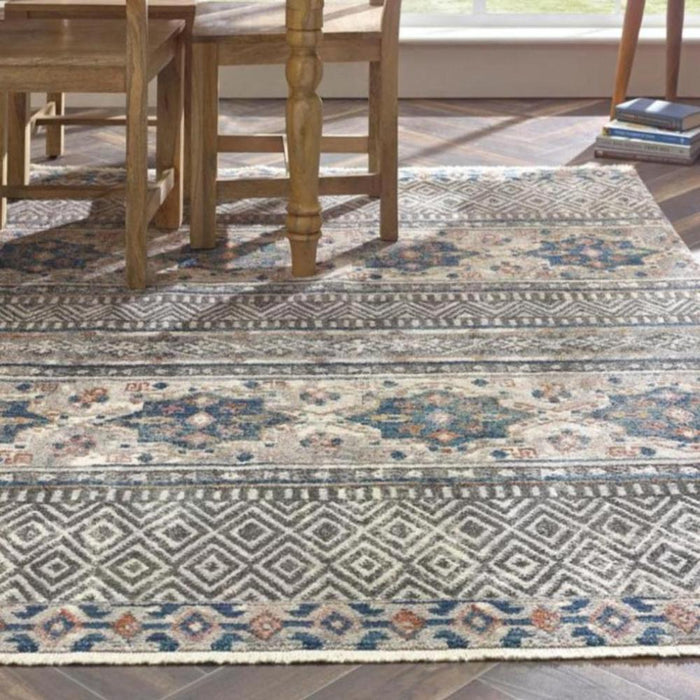 Tappeto Origins Mandala Stripe Grigio