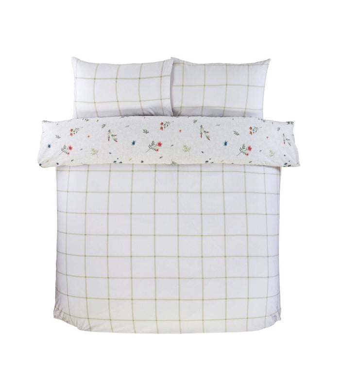 Set copripiumino Meadow in cotone spazzolato
