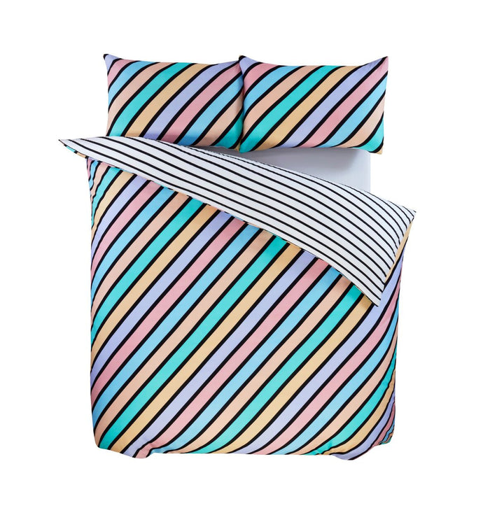 Set copripiumino Oxford a righe
