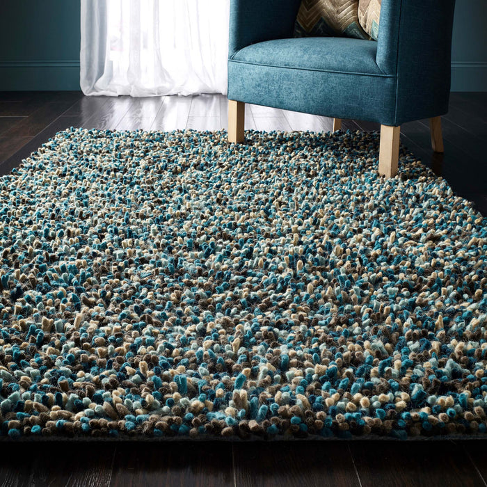 Origins Rocks Shaggy Blue Rug
