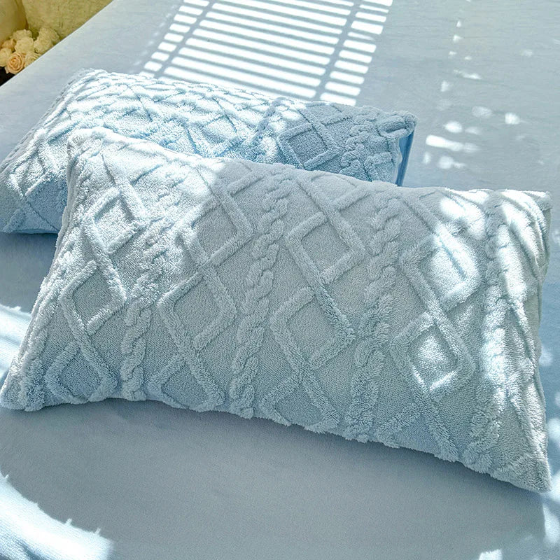 2 federe per lenzuolo con angoli testurizzato ultra morbido