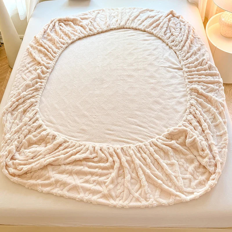 Ultrazacht getextureerd hoeslaken