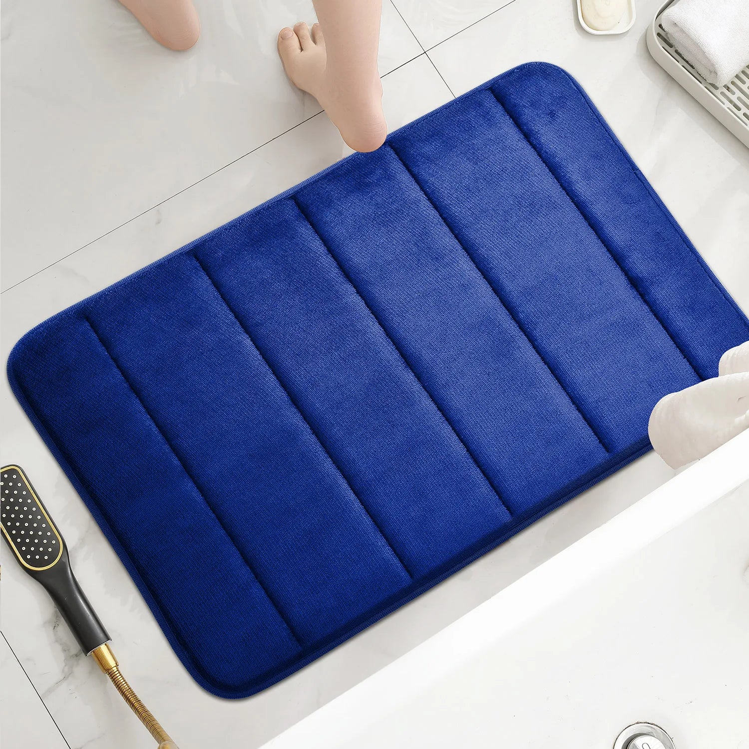 Tappeto da bagno antiscivolo, spesso e assorbente di alta qualità