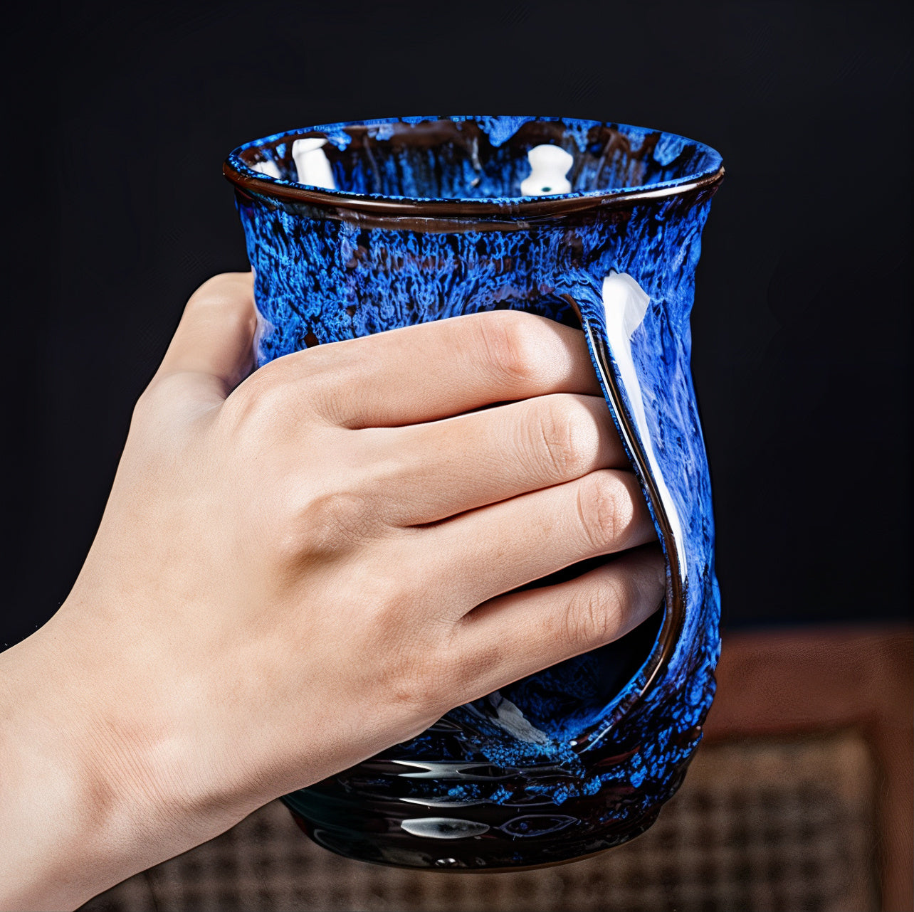 Large Ceramic Abstract Coffee Cups