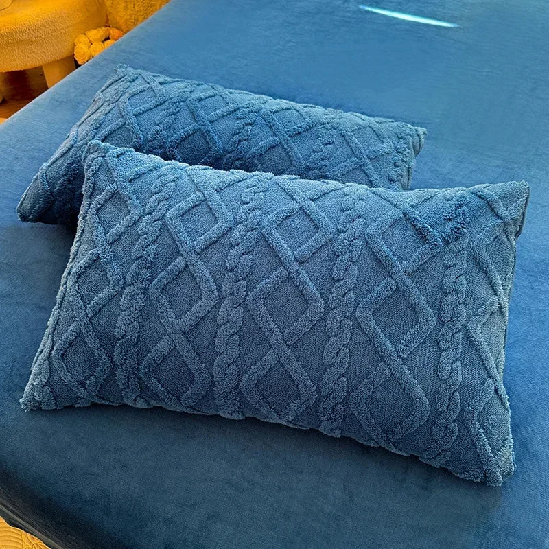 2 federe per lenzuolo con angoli testurizzato ultra morbido