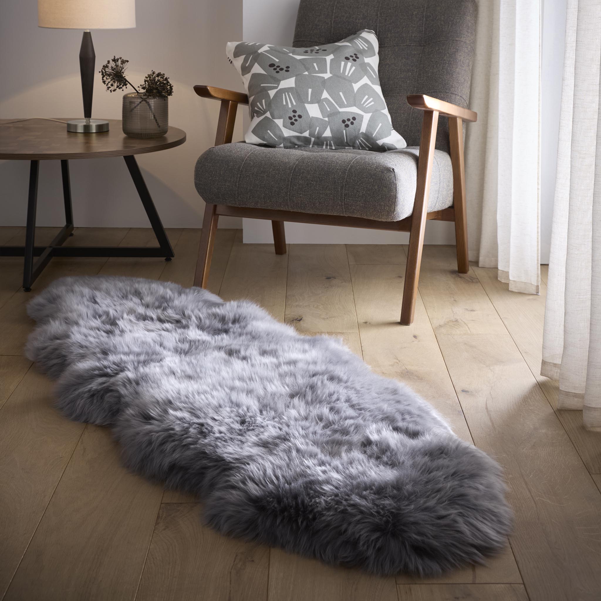Origins Genuine Sheepskin Grey Rug