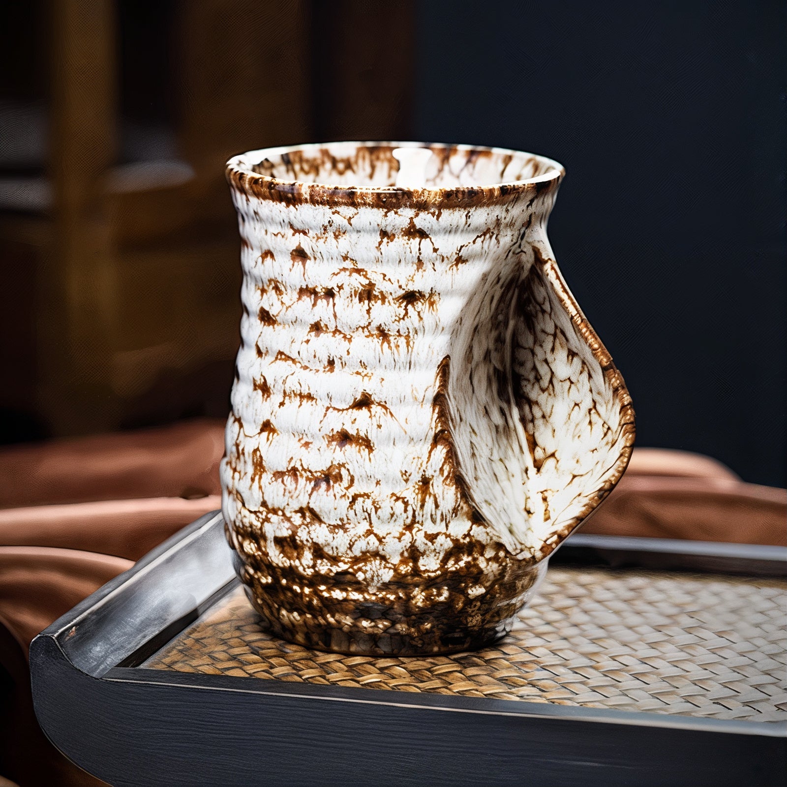 Large Ceramic Abstract Coffee Cups