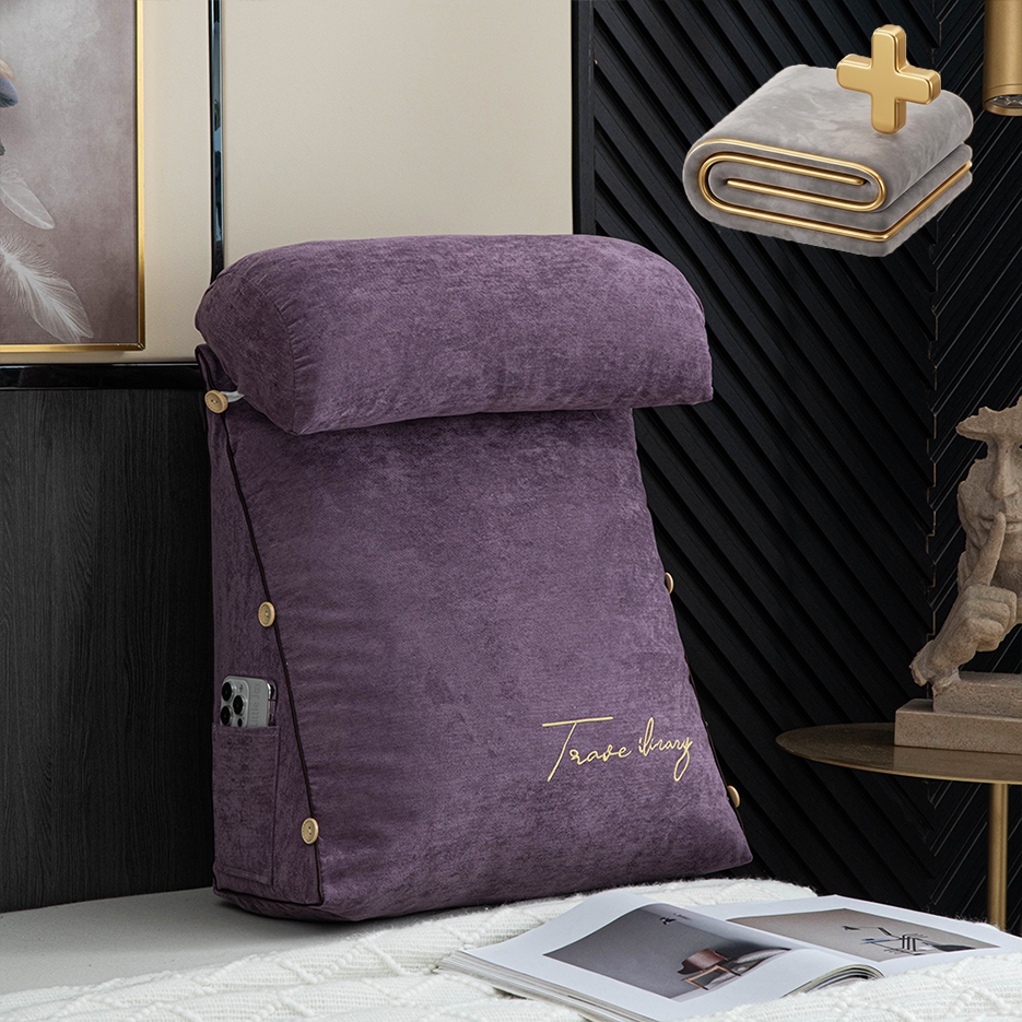 Extra hoes voor luxe rugleuning leeskussen