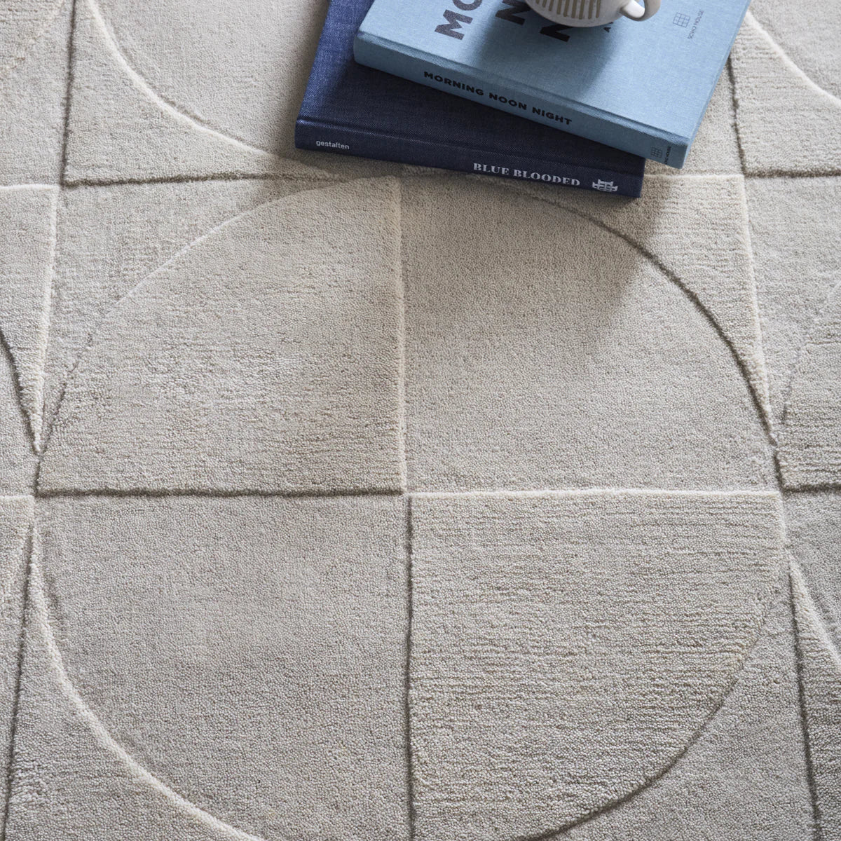 Tappeto in lana Origins Penny Cream