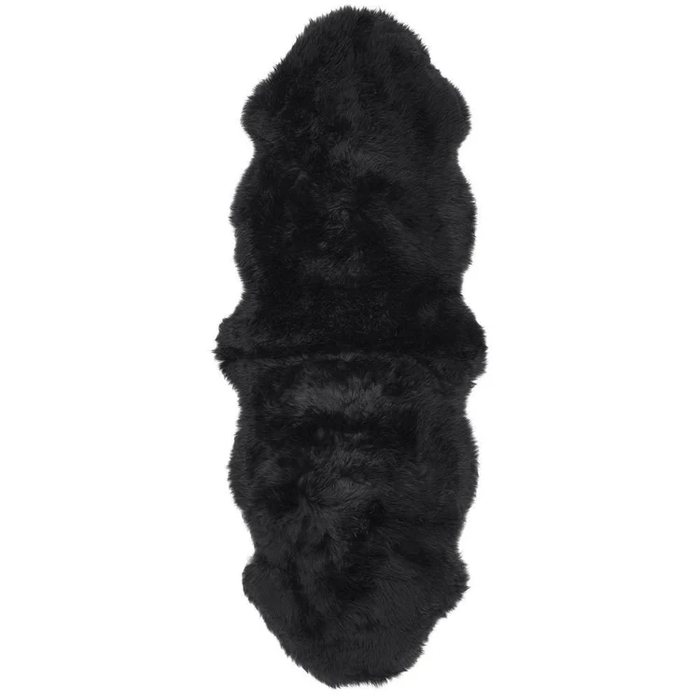 Origins Genuine Sheepskin Black Rug