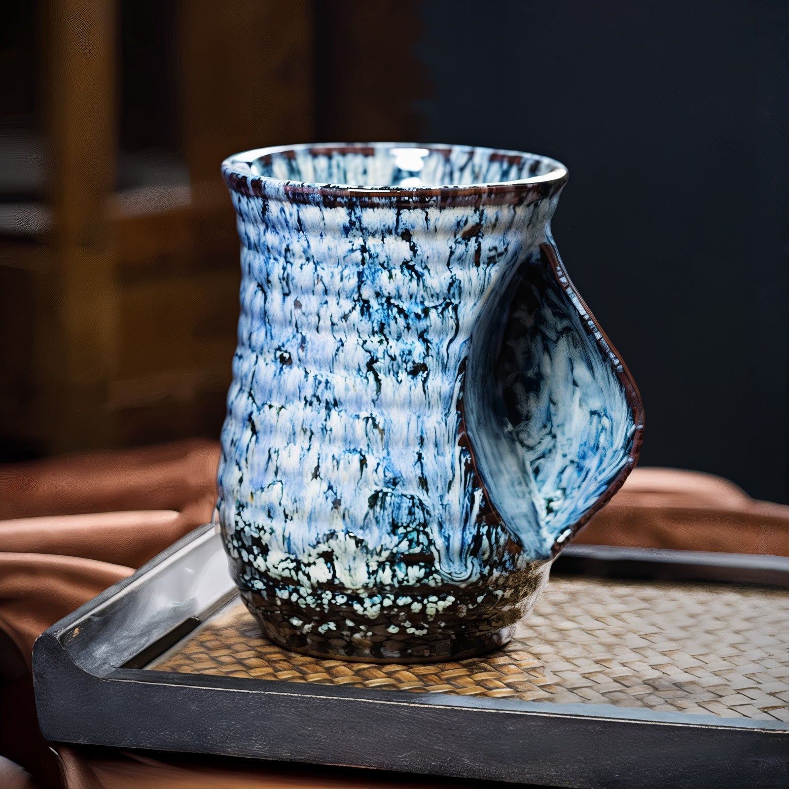 Large Ceramic Abstract Coffee Cups