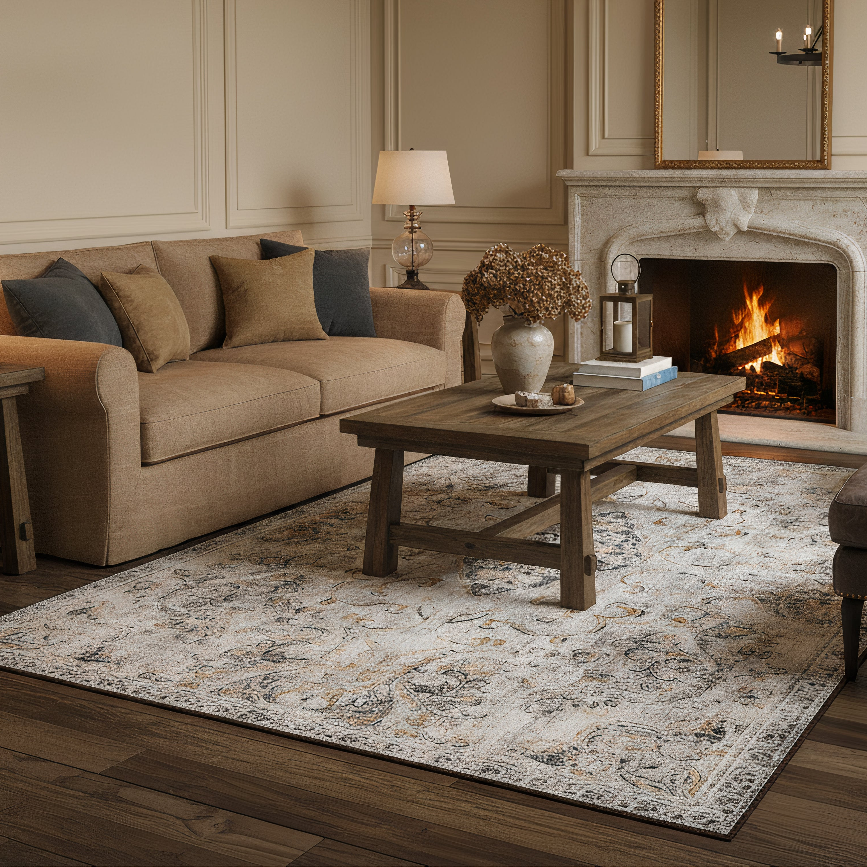 Eco-Washable Rug - Baroque