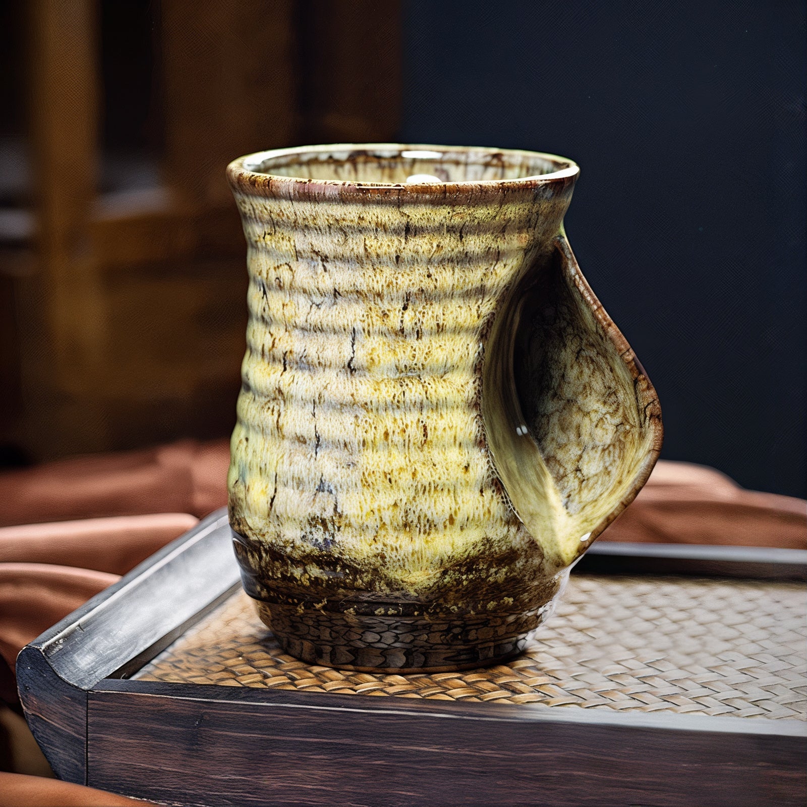 Large Ceramic Abstract Coffee Cups