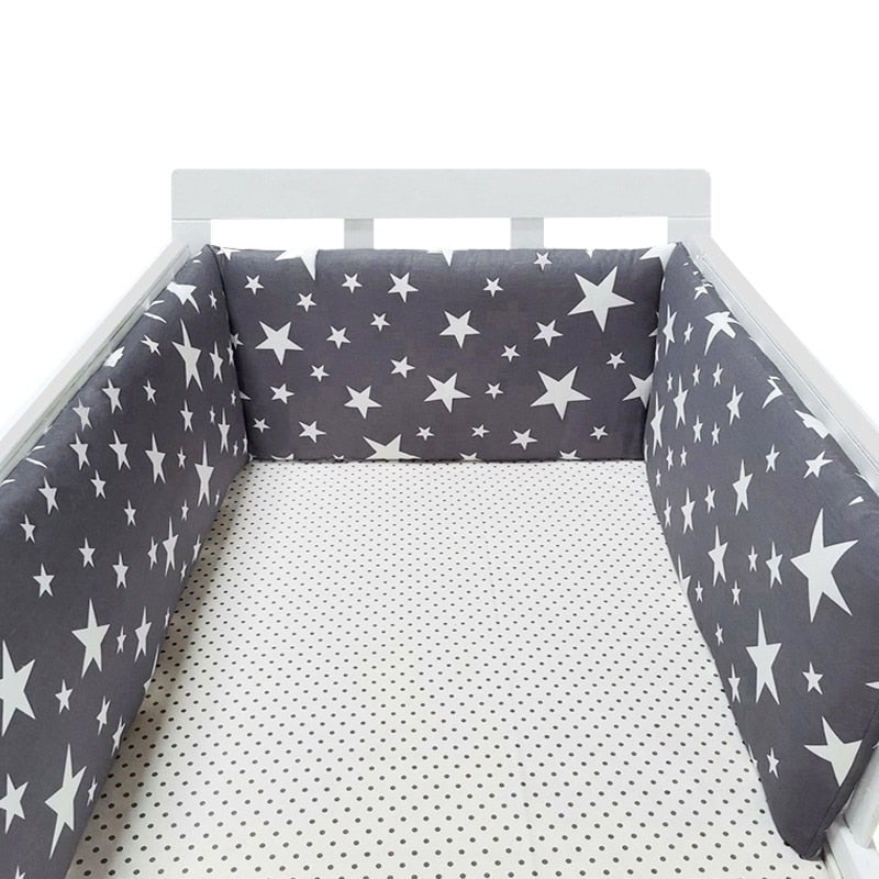 Breathable Padded Cot Bumper Wrap Around Crib Bumper Cot Protector