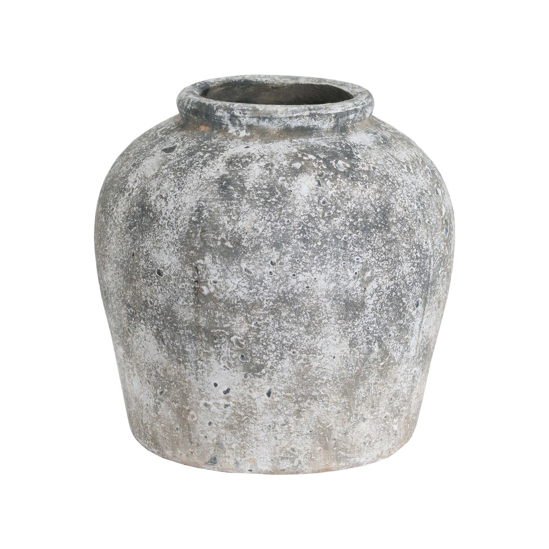 Vaso in ceramica effetto pietra anticata