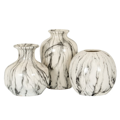 Marble Effect Pudding Vase