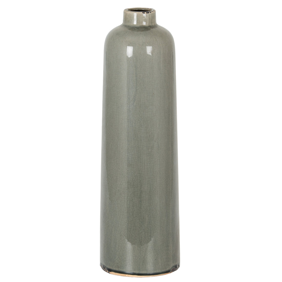 Vaso Raine Garda in ceramica grigia smaltata