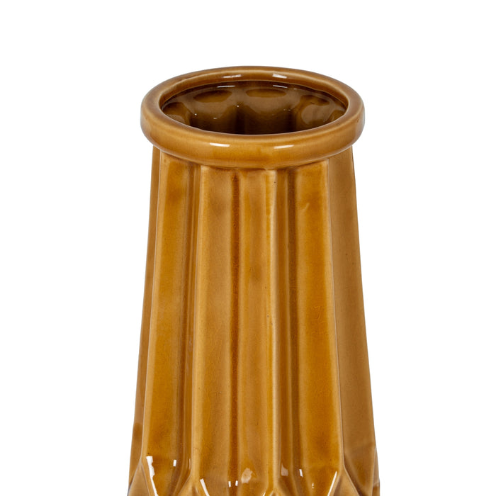Vaso alto color ocra della collezione Seville
