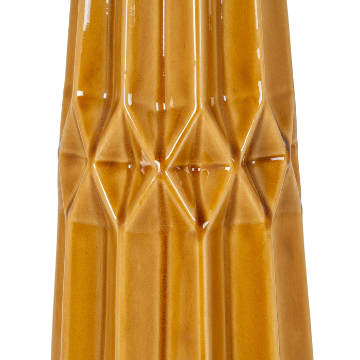 Vaso alto color ocra della collezione Seville