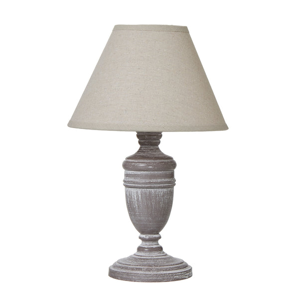 Lampada da tavolo Metis Urn con paralume in lino