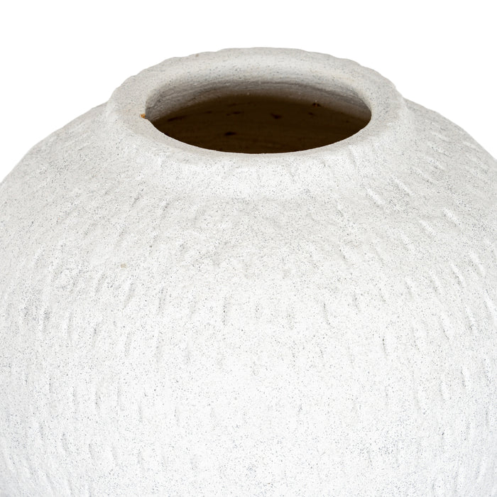 Grande vaso rotondo color cenere