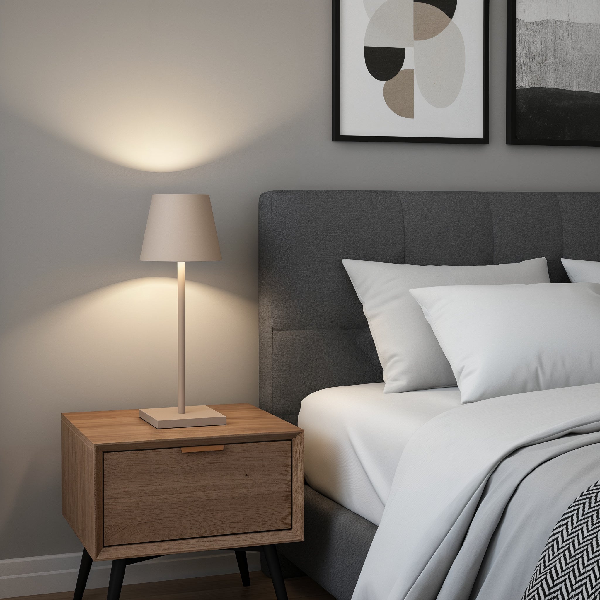 Hedendaagse draadloze moderne tafellamp