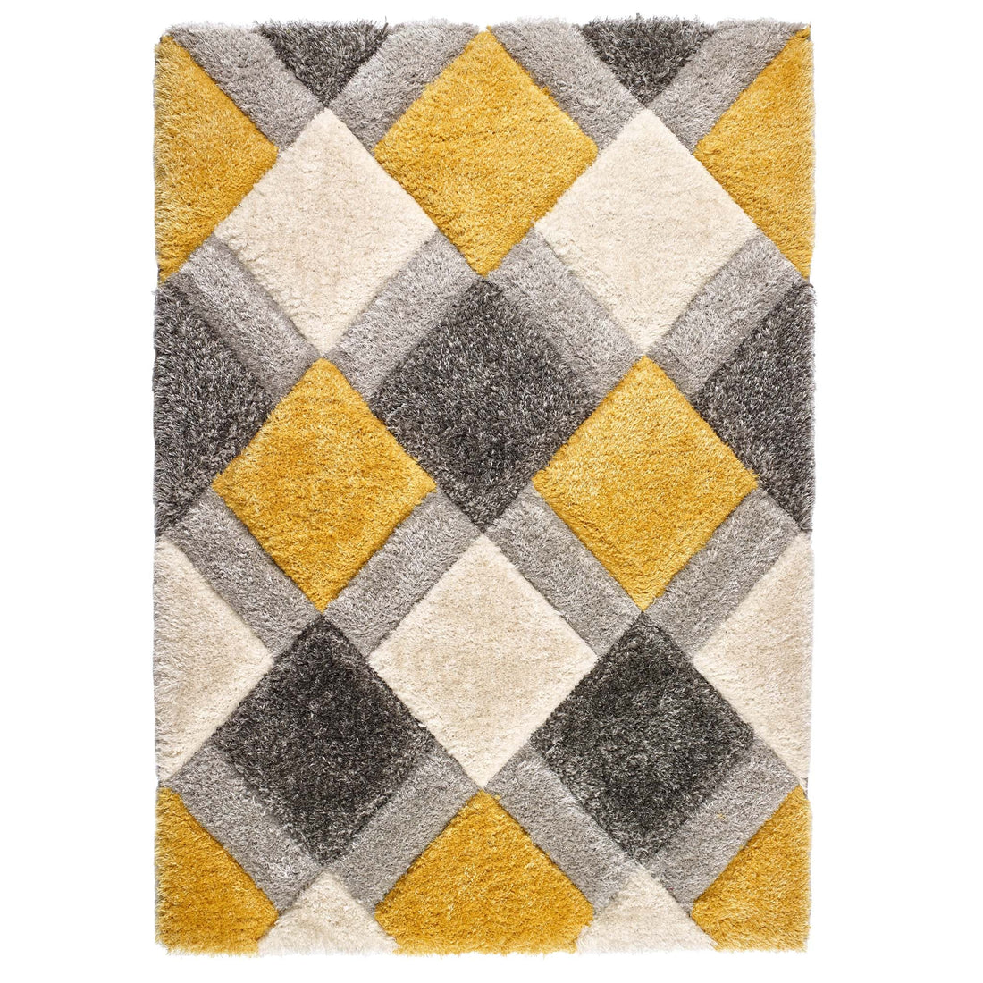 Origins 3D GEO Shaggy Ochre Rug