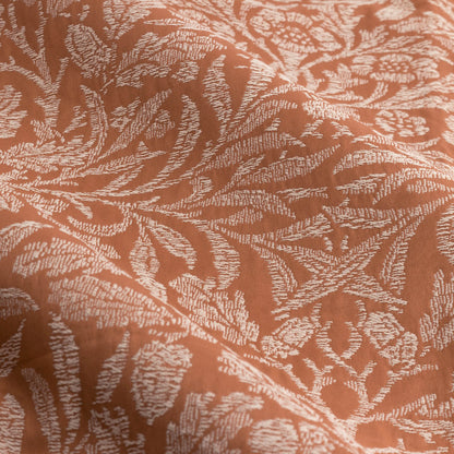 Tende a pieghe a matita in jacquard opaco Acorn Tonal - Mattone