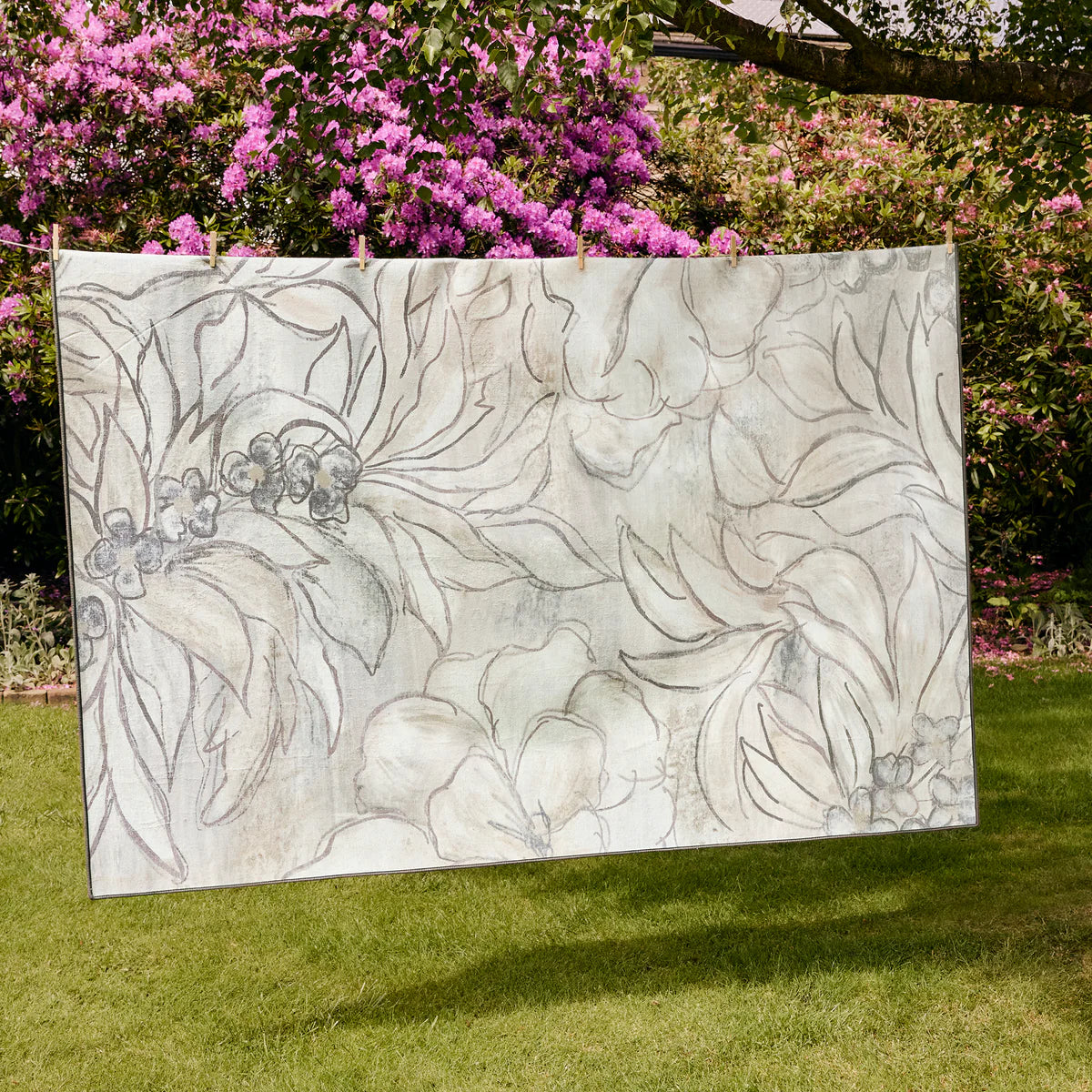 Tapis écologique lavable-Art Floral