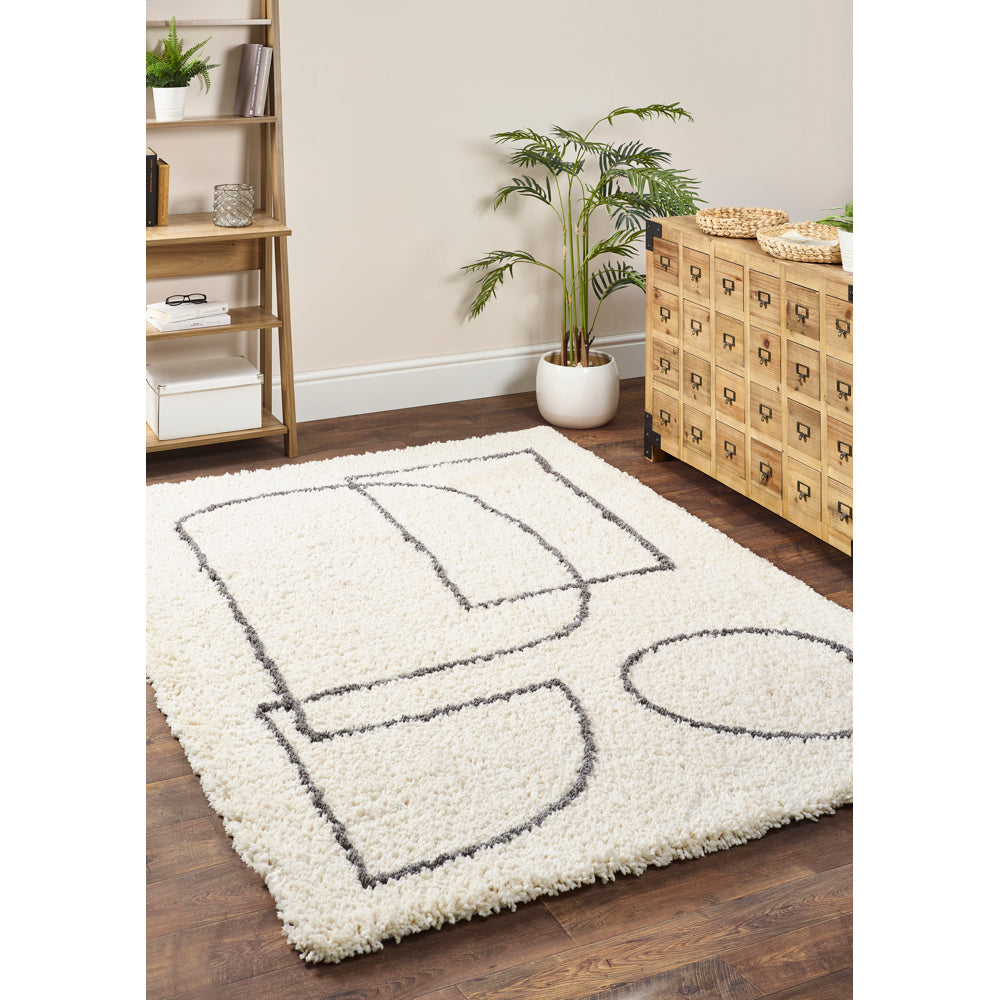 Origins Artisan Picasso White/Grey Rug