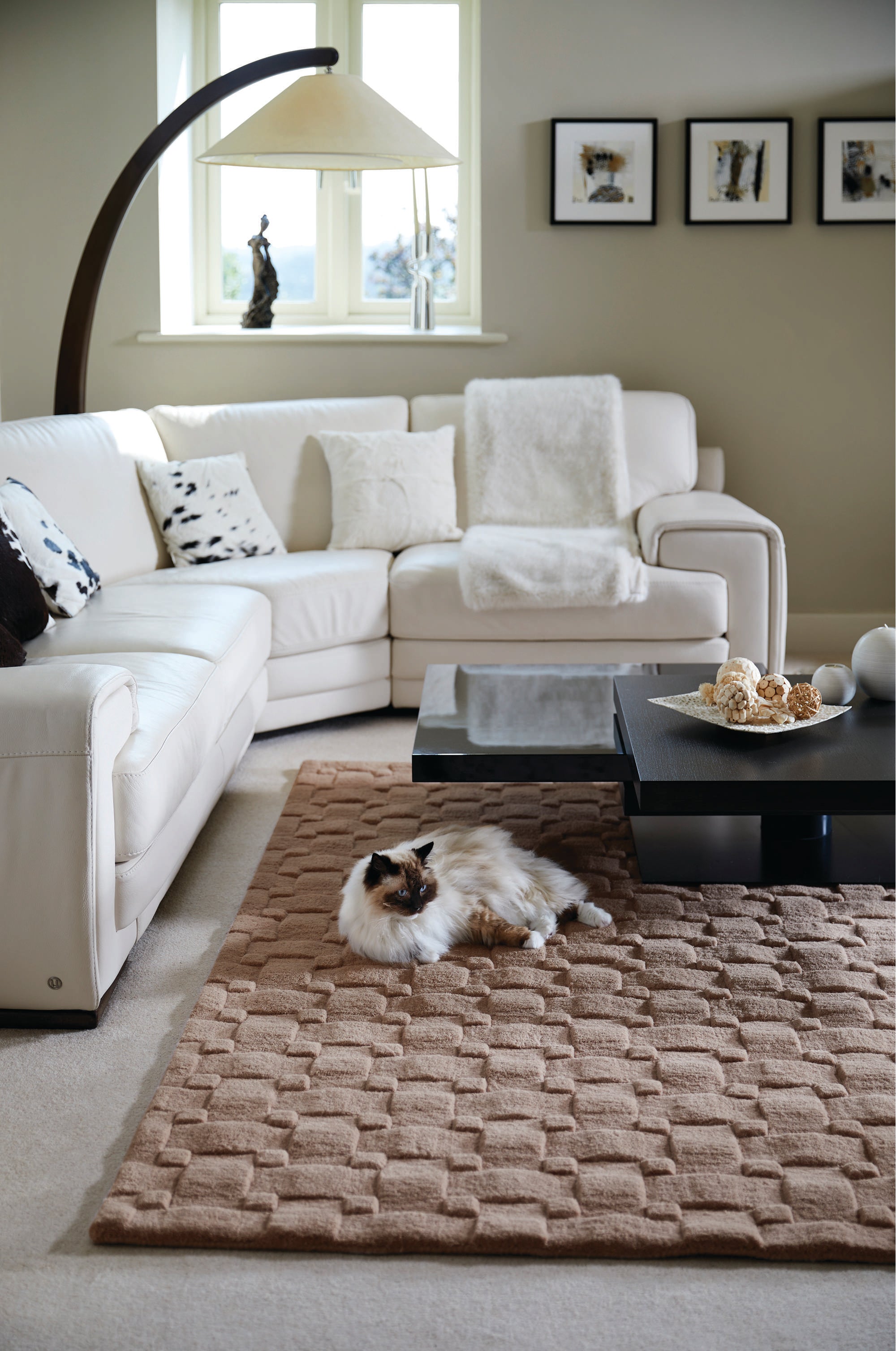 Origins Basketweave 3D Blush Rug