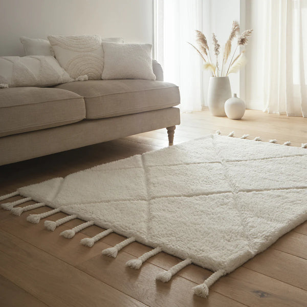 Tappeto berbero Origins Diamond Ivory