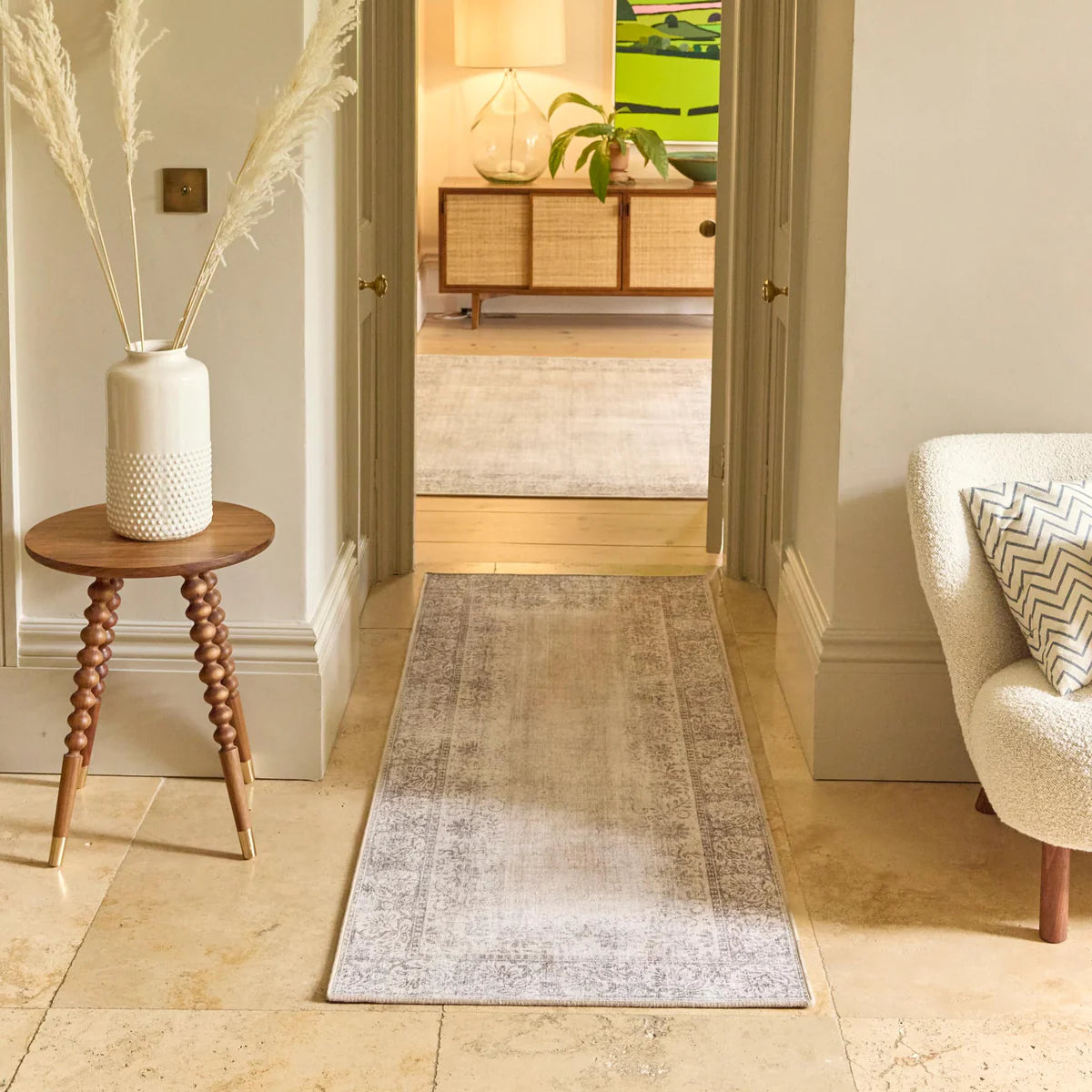 Tapis écologique lavable-Bordure en brocart