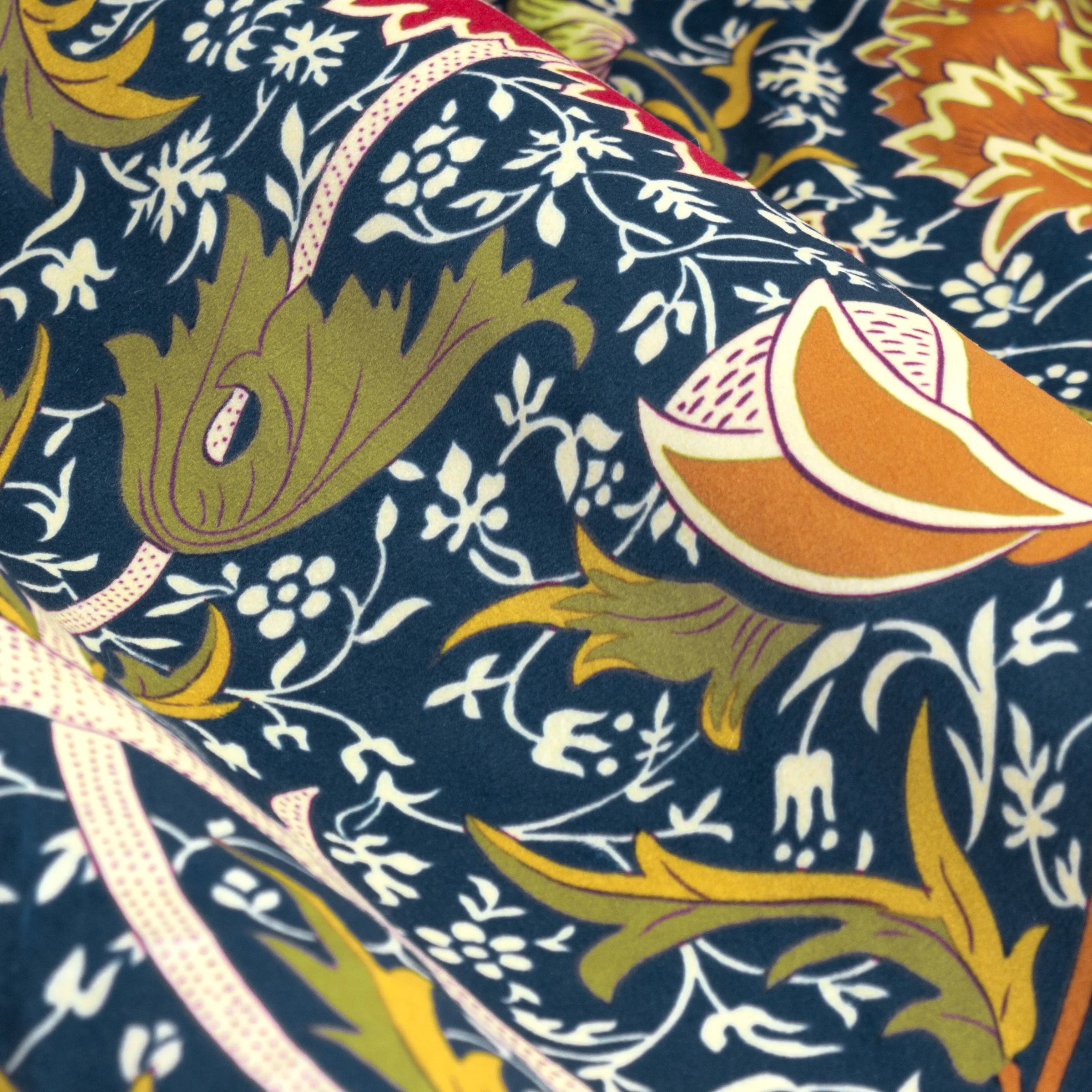 Tende a pieghe a matita in jacquard Brook Woodland - Lino