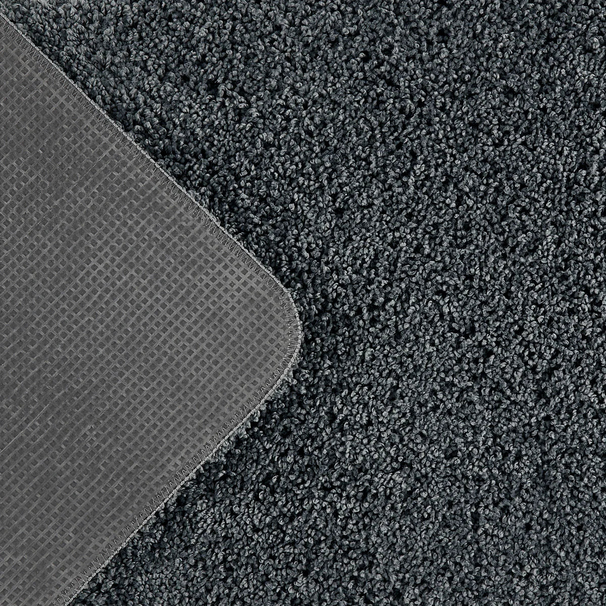 Tapis ultra épais, moelleux, antidérapant et résistant-Gris anthracite