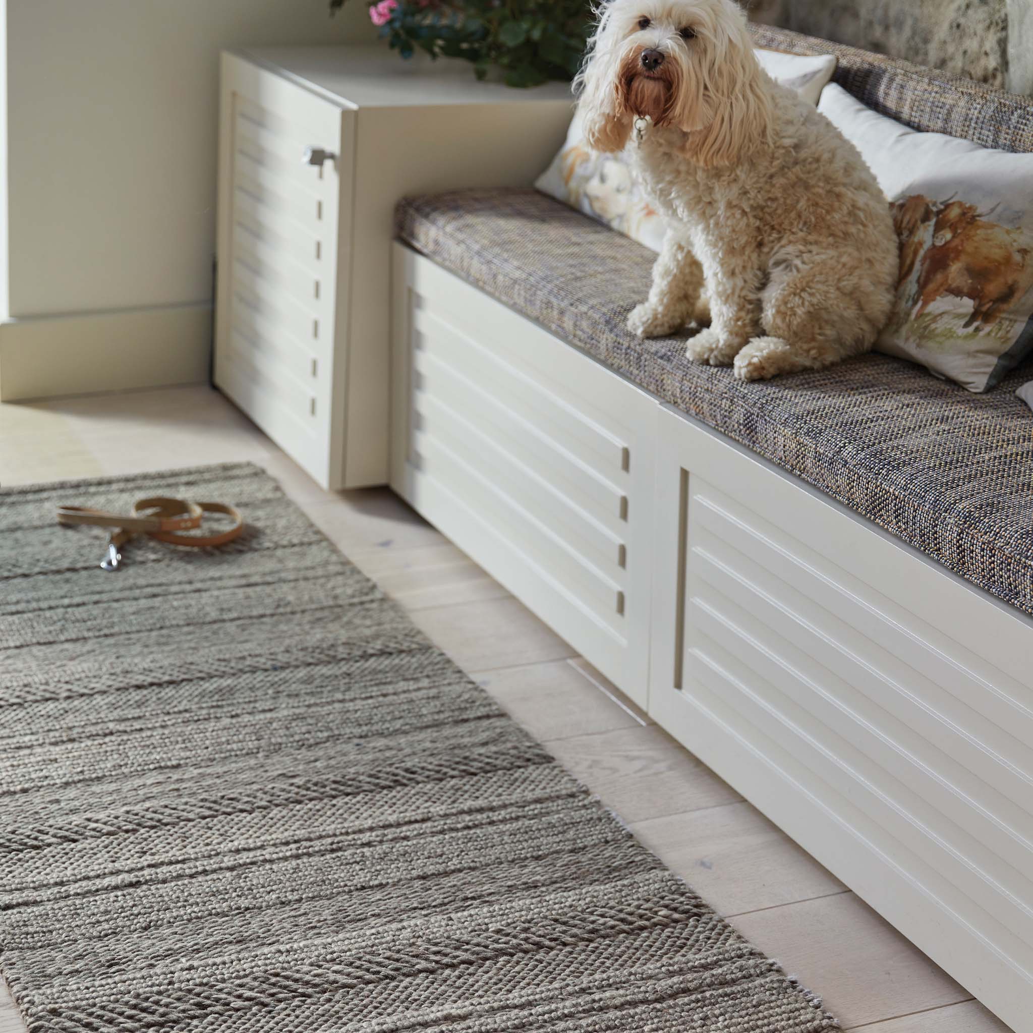 Origins Chunky Knit Natural/Grey Rug