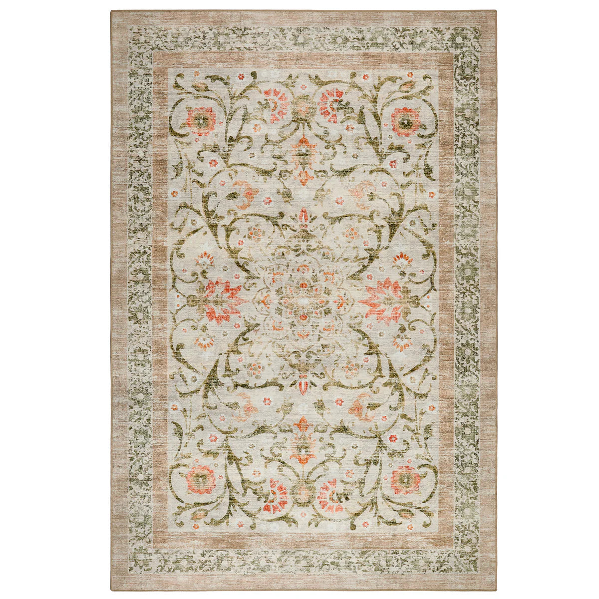 Tapis écologique lavable-Motif cachemire champêtre