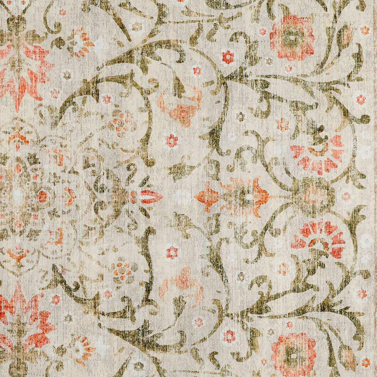 Tapis écologique lavable-Motif cachemire champêtre