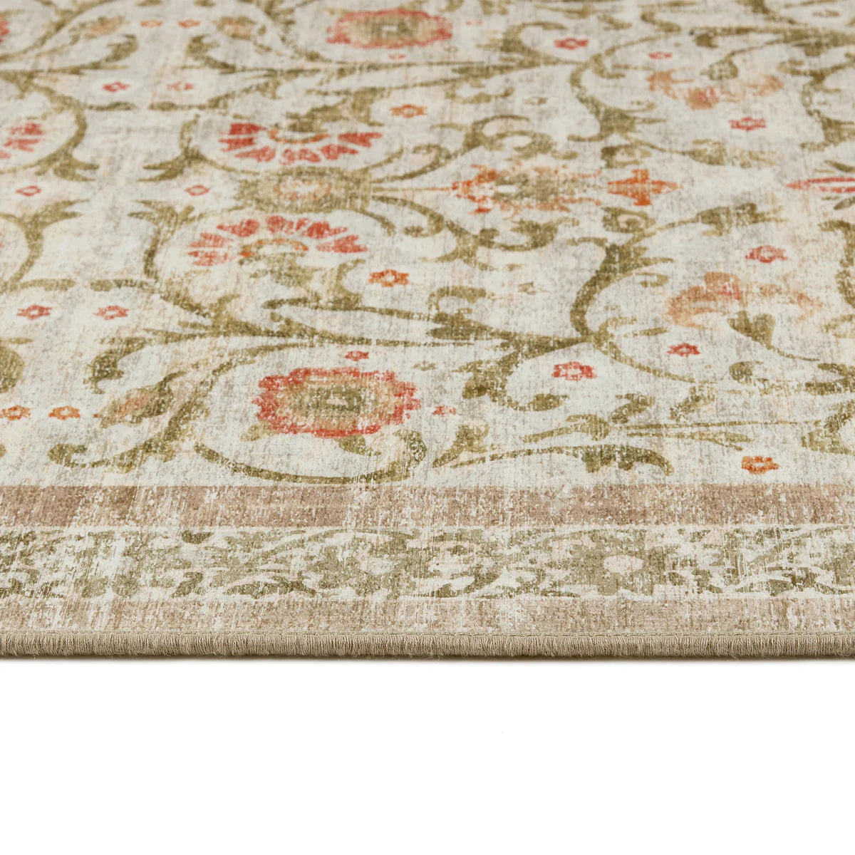 Tapis écologique lavable-Motif cachemire champêtre